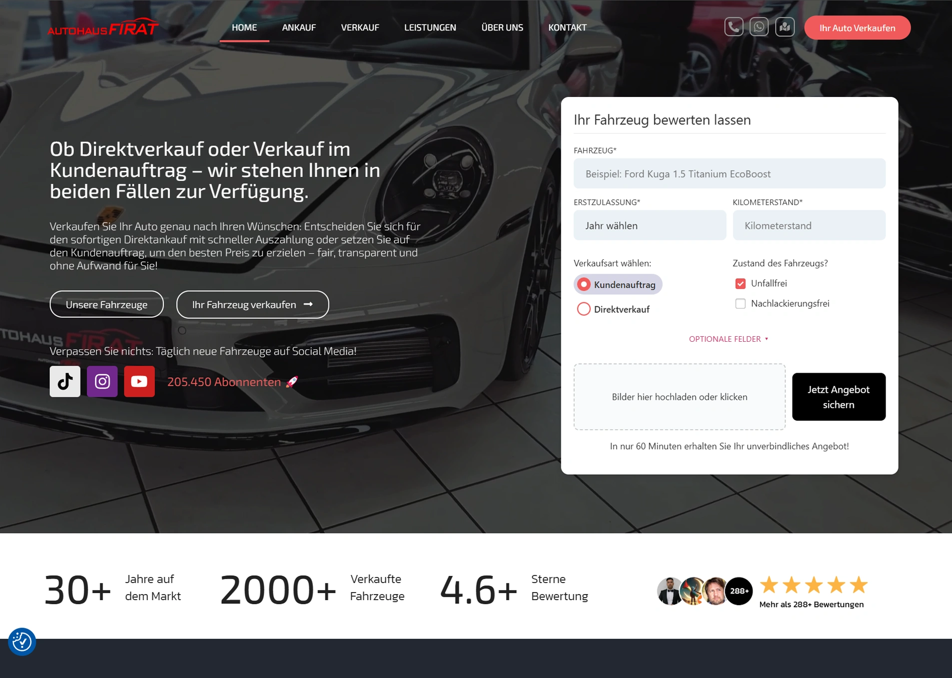 Autohaus Firat Webseite